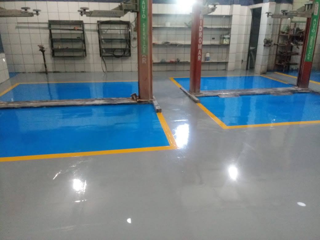 Pavimento fabrica alimentar epoxy